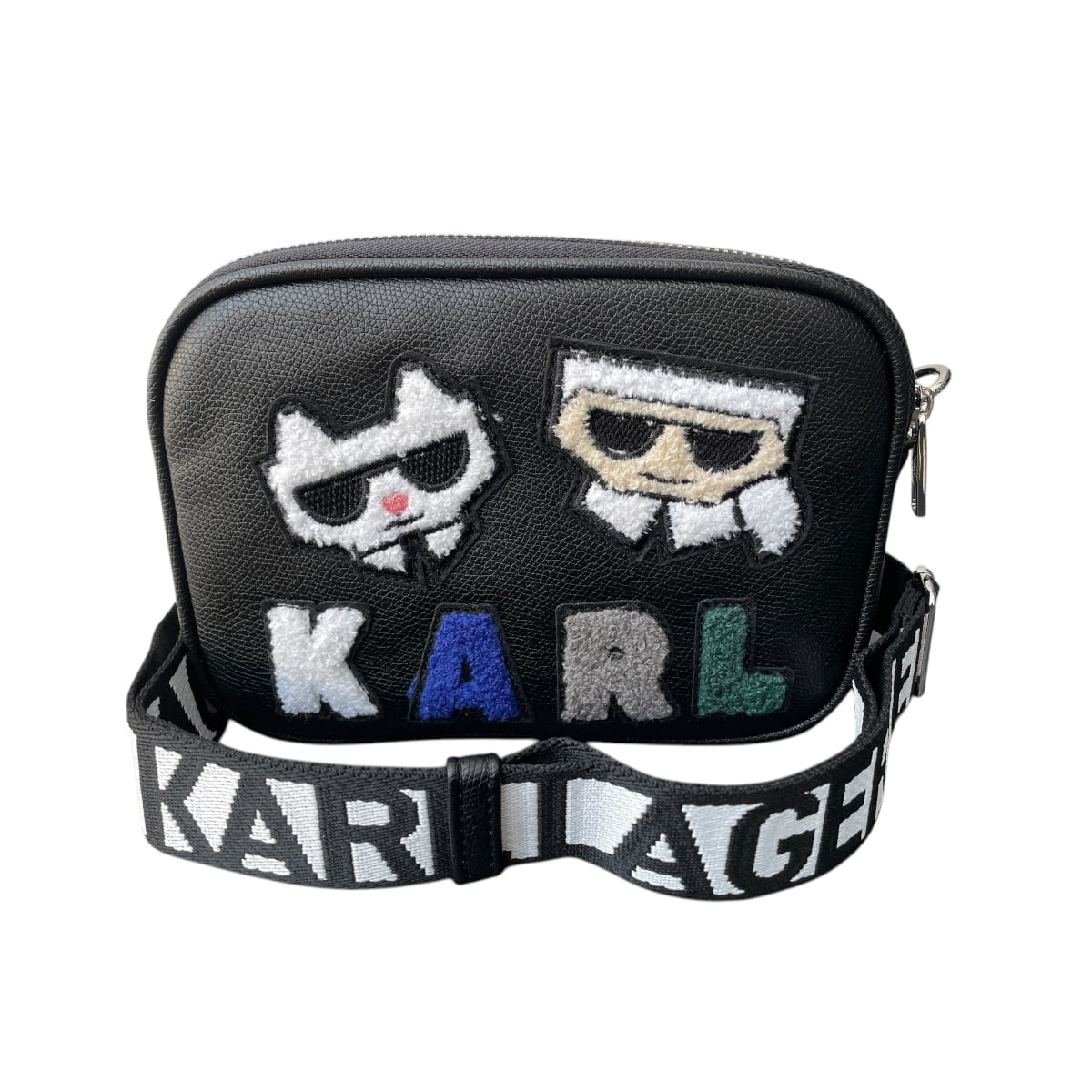 Bolsa Karl Lagerfeld Camara Knitt Blue - Redcodeshopp