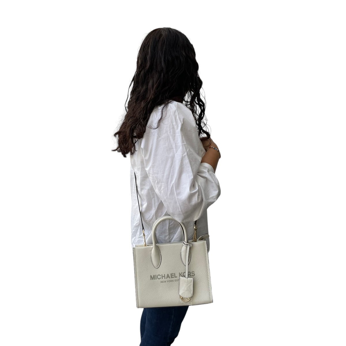 Bolsa Michael Kors Mirella Mini Tote Blanca - Redcodeshopp