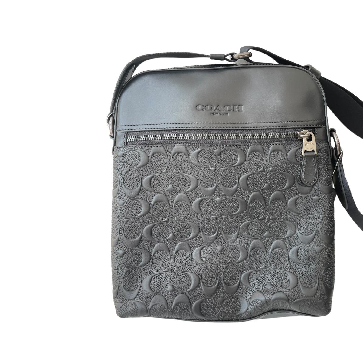 Coach Bolsa Crossbody Blackout Signature - Redcodeshopp