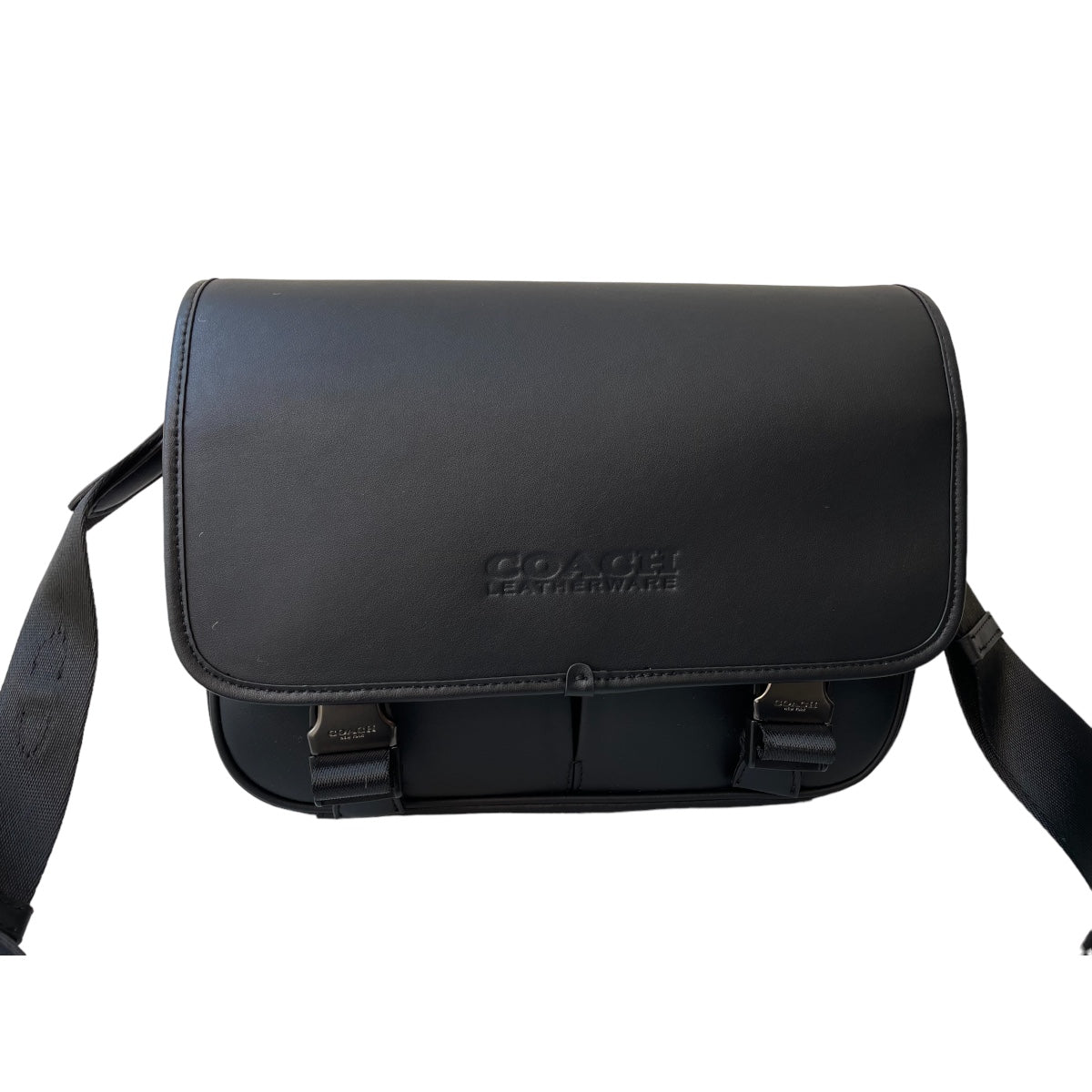 Coach Crossbody  League Messenger Bag Signature Canvas Black