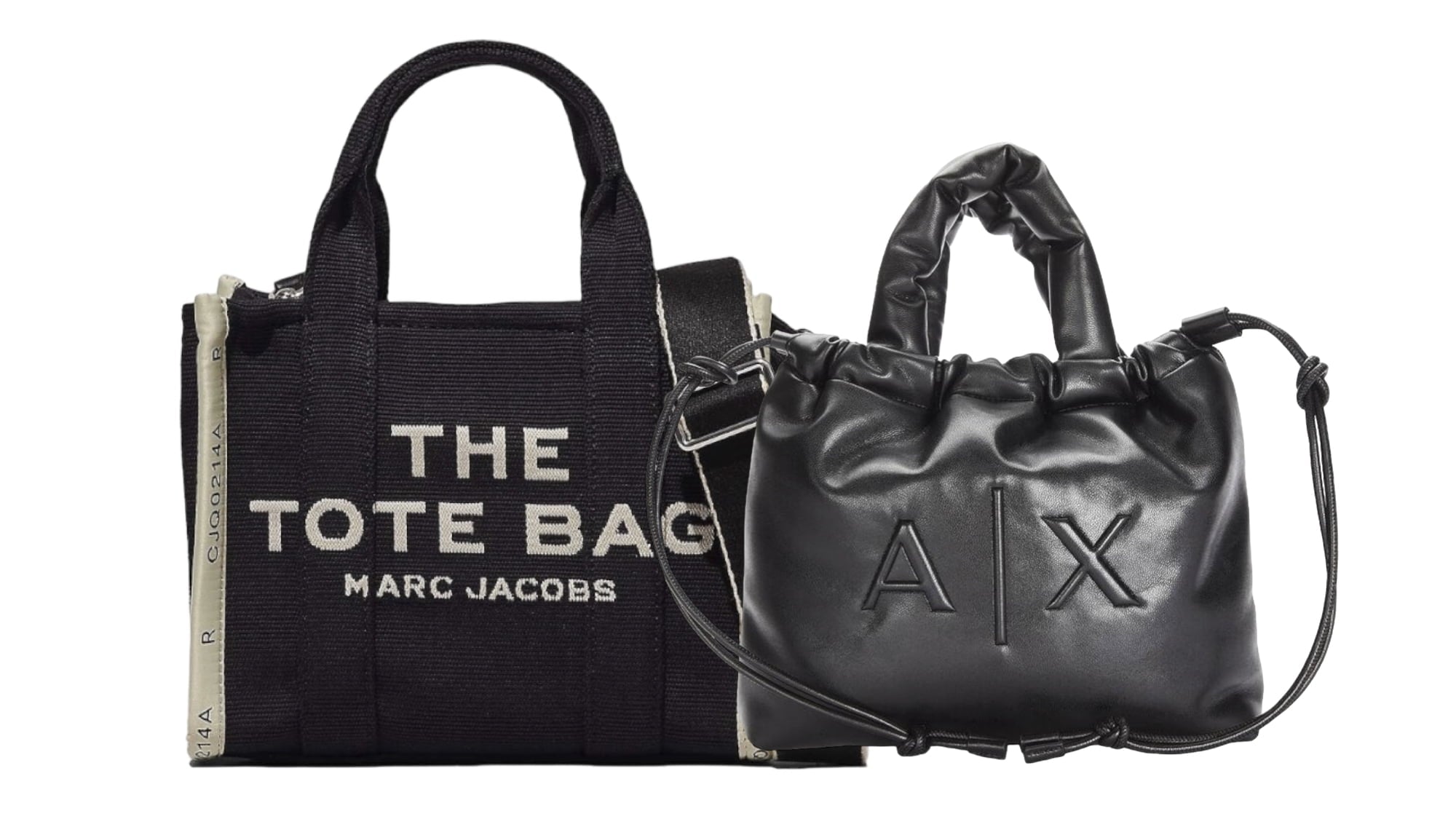 Combo Bolsas The Tote Bag Marc Jacobs Jaquard Mediana + Bolsa Armani Exchange Acolchada