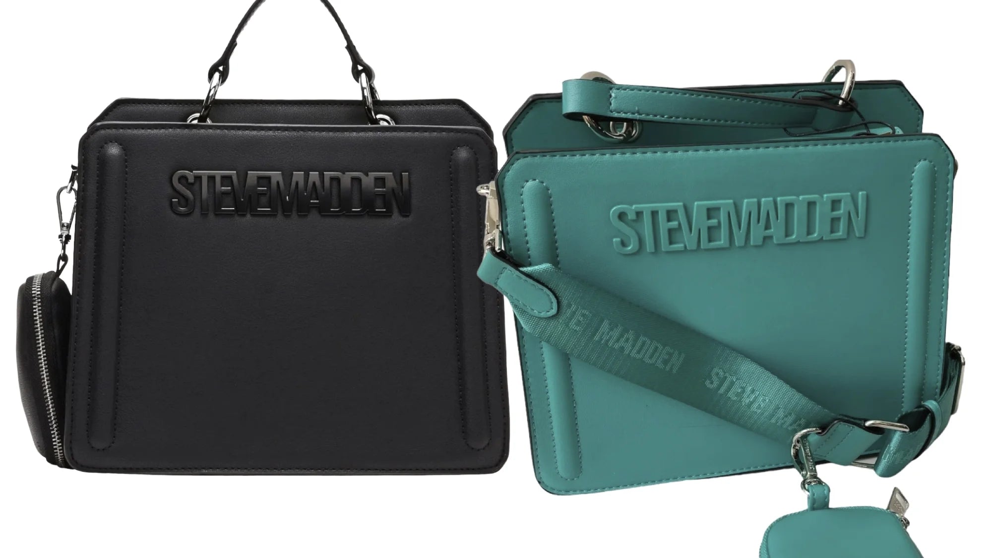 Combo de 2 Bolsas prara Dama Steve Madden Bevelyn Black & Green