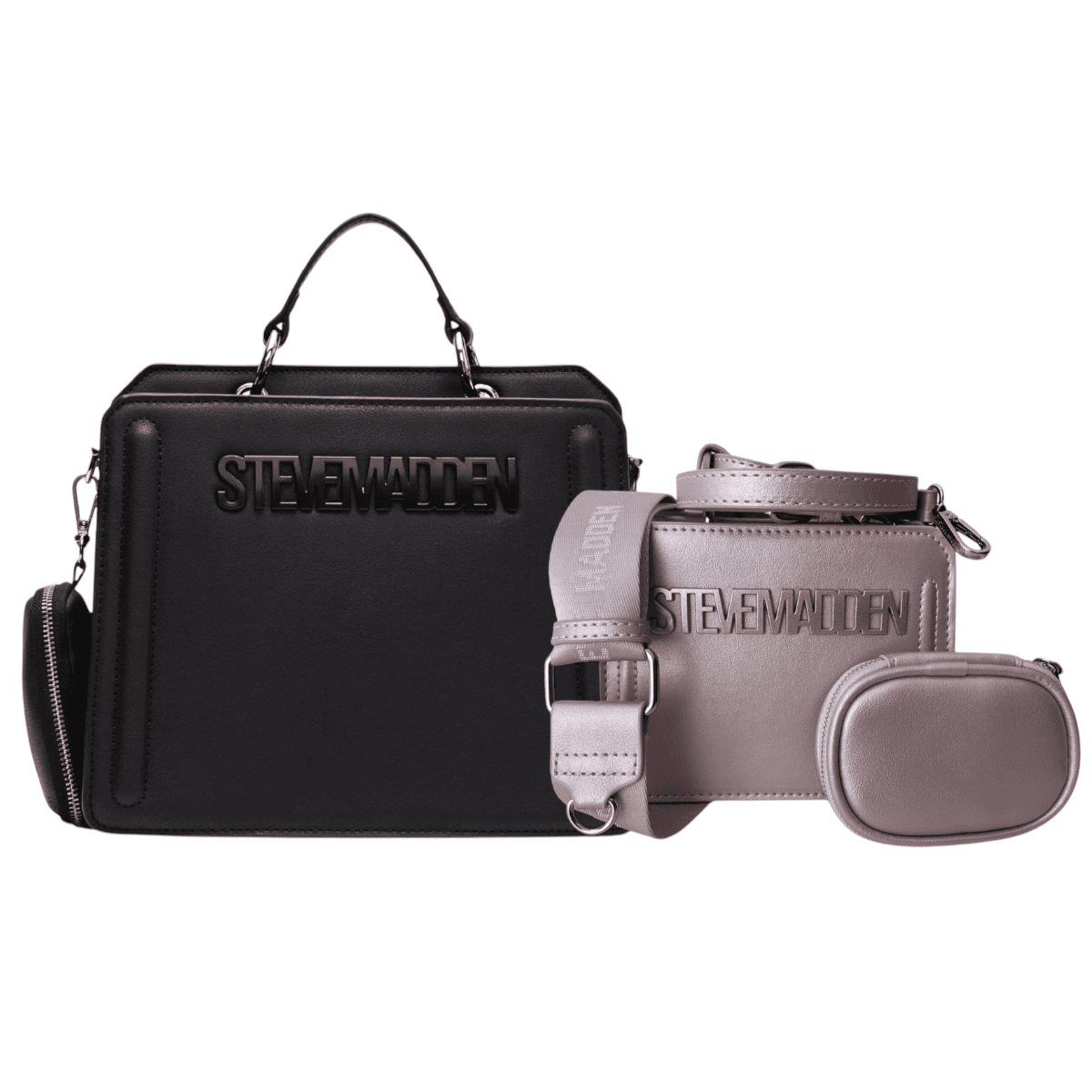 Combo de Bolsas Bevelyn Black + Mini Bevelymm Pink - Redcodeshopp