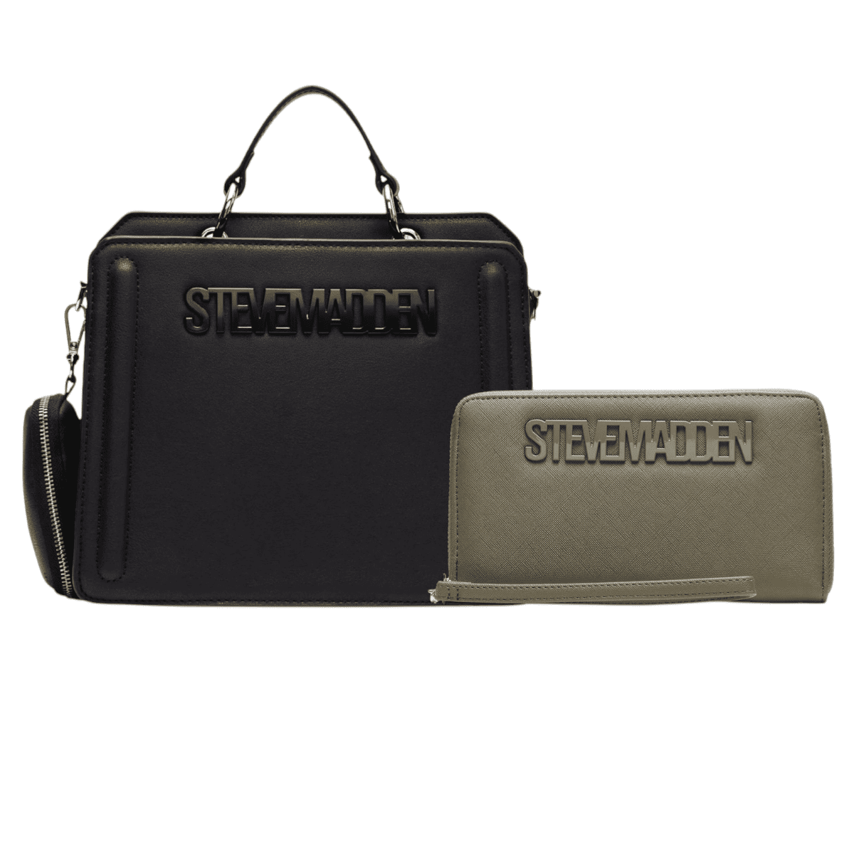 Combo Steve Madden Bolsa Bevelyn y Cartera Evelyn Olive - Redcodeshopp