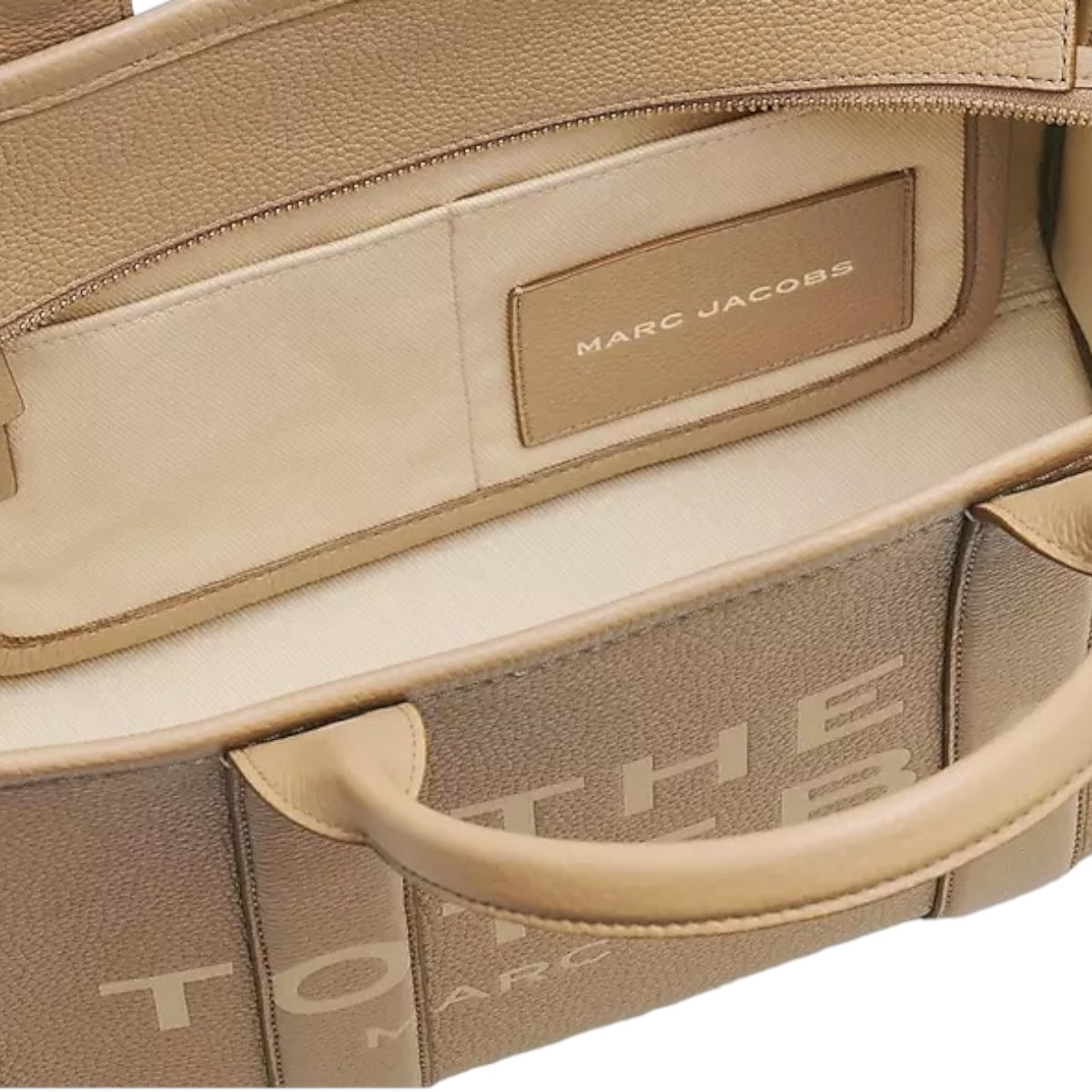 Marc Jacobs The Tote Bag Piel Beige Mediana 33cm - Redcodeshopp