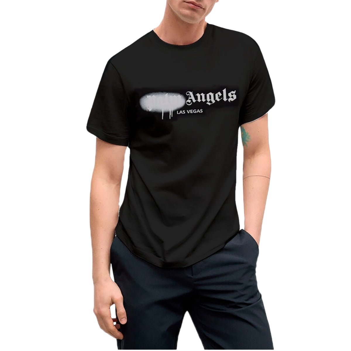Palm Angels playera Las Vegas Sprayed Hombre - Redcodeshopp