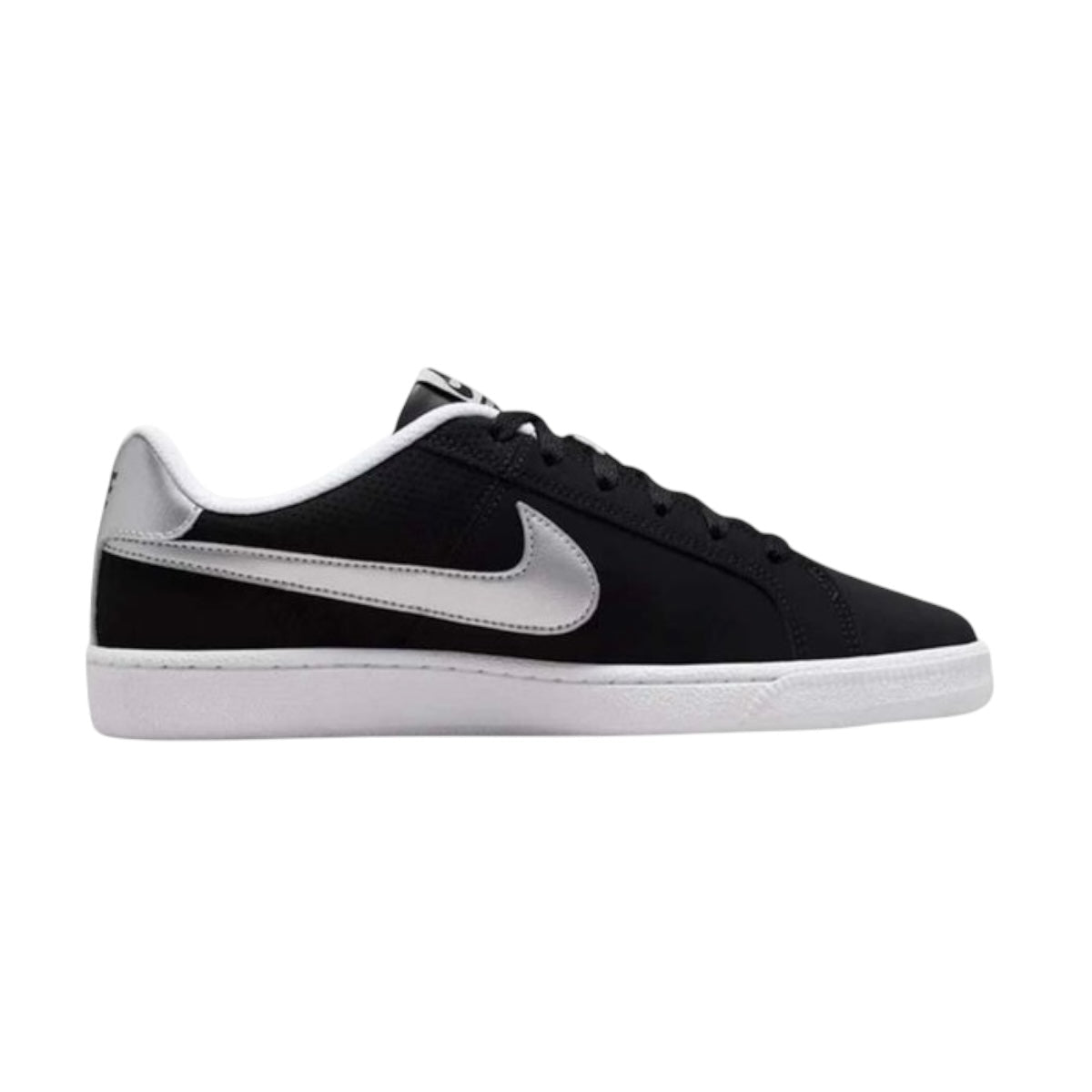 Tenis Nike Court Royale Black Metallic Silver Woman - Redcodeshopp