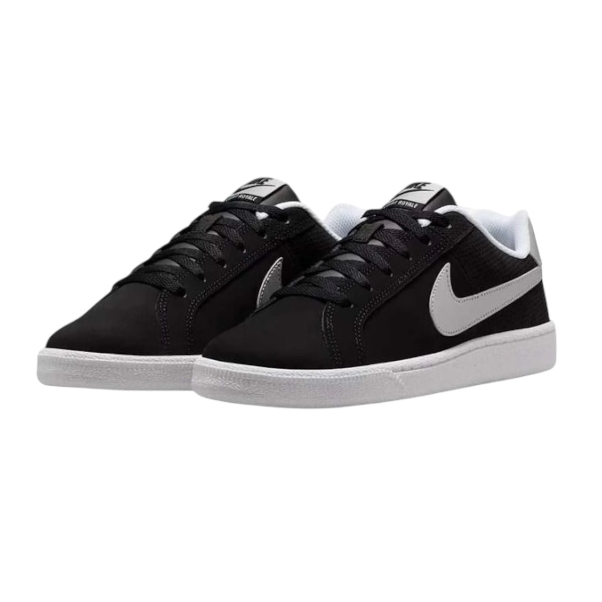 Tenis Nike Court Royale Black Metallic Silver Woman - Redcodeshopp