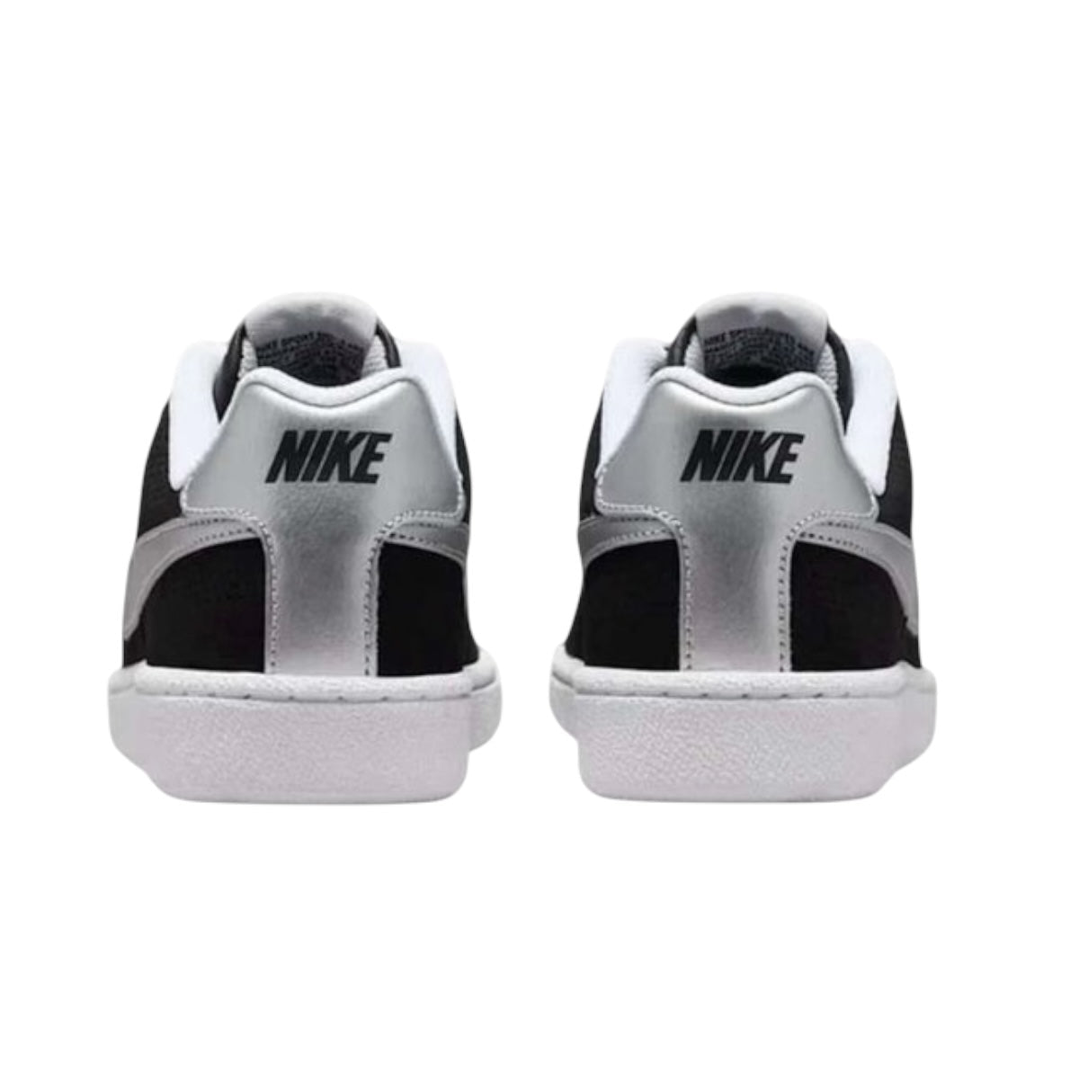 Tenis Nike Court Royale Black Metallic Silver Woman - Redcodeshopp