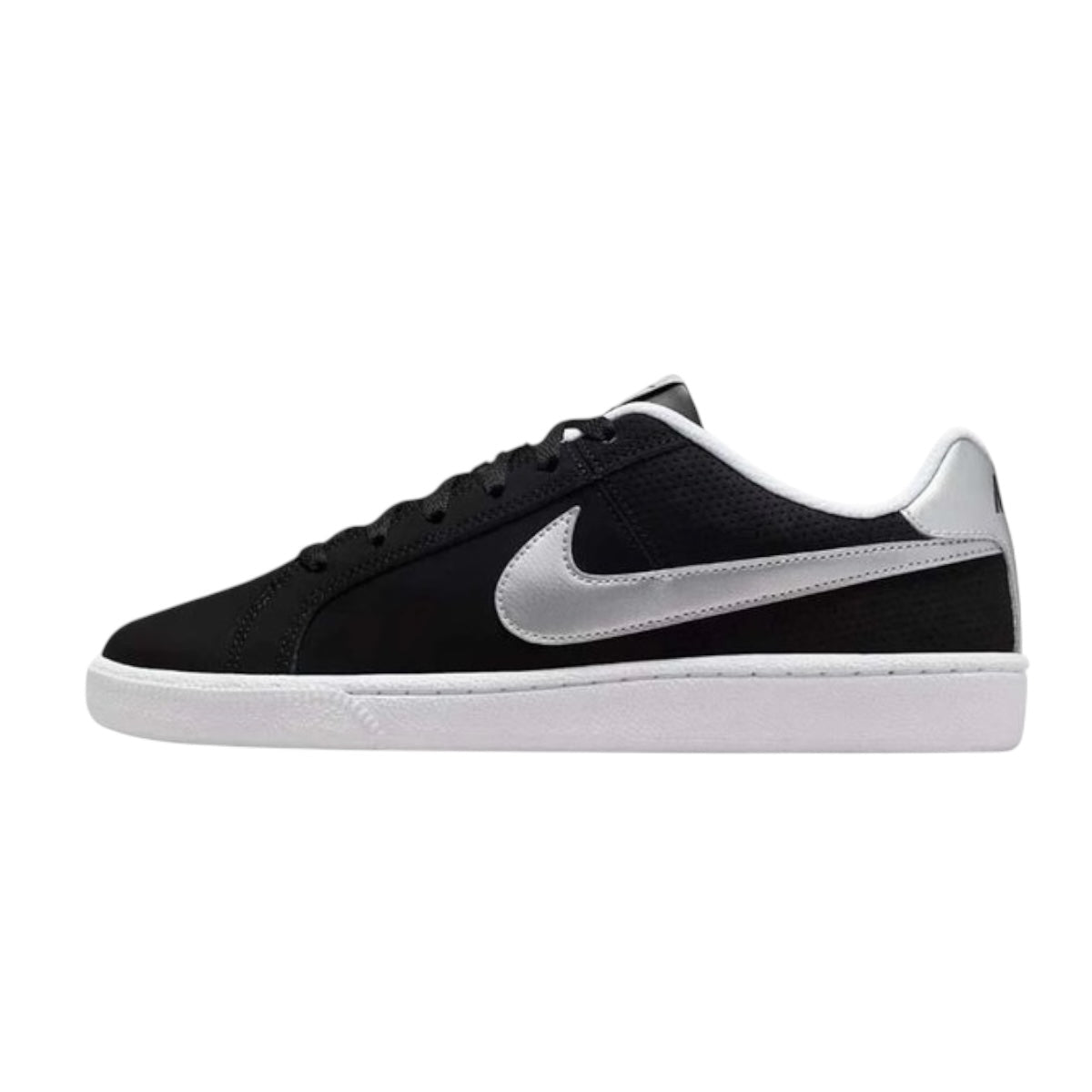 Tenis Nike Court Royale Black Metallic Silver Woman - Redcodeshopp