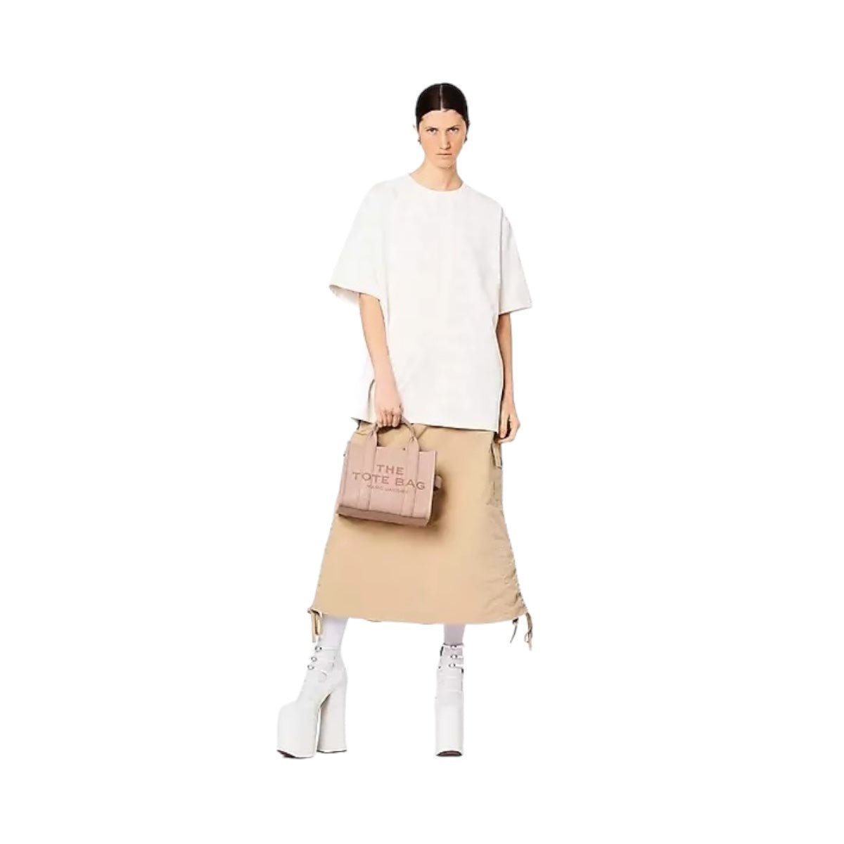 The Marc Jacobs Tote Bag Piel Rose rosa palido Small - Redcodeshopp