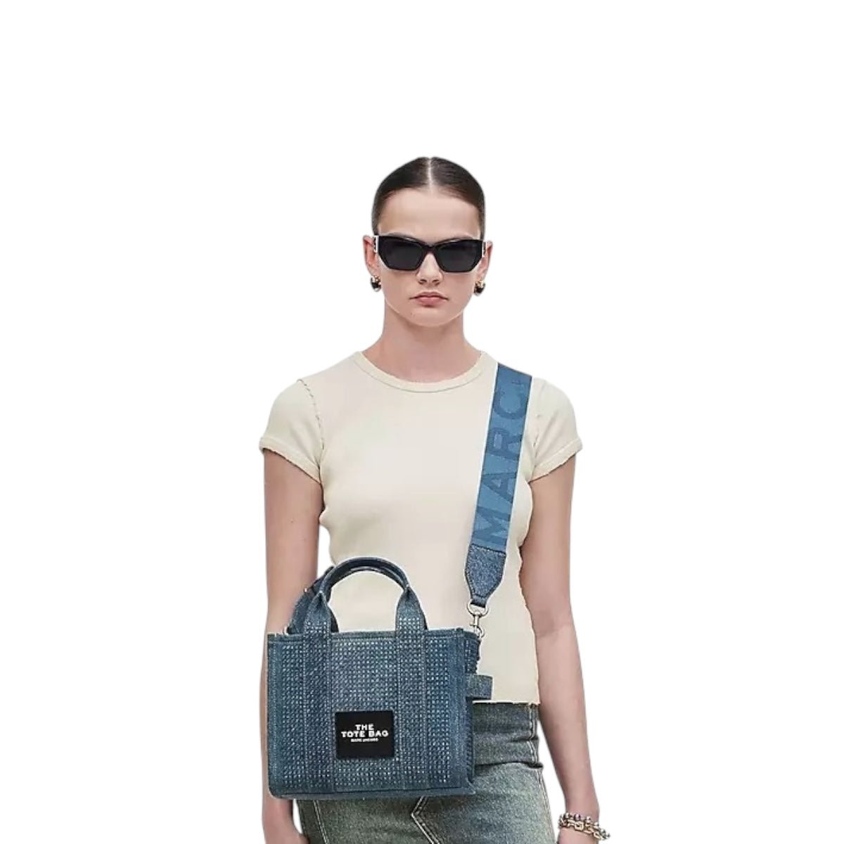 The Tote Bag Marc Jacobs Crystal Mezclilla - Redcodeshopp
